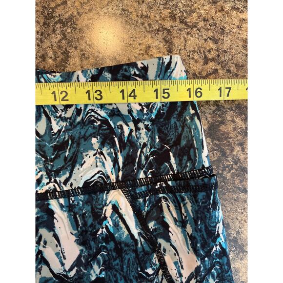 Sweaty Betty XL The Power Workout Leggings Blue Marble Print - Picture 9 of 11